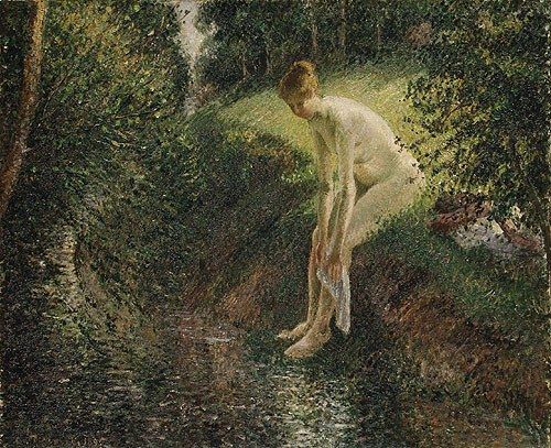 Camille Pissarro Bather in the Woods